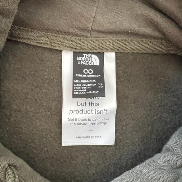 THE NORTH FACE pull over style, olive green, men’s hoodie size XL, - Picture 4 of 6